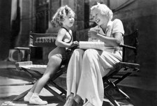 8x10 Print Shirley Temple Toby Wing Visits the Set Now and Forever 1934 #STBT picture
