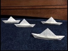 Paper Boat S.S. Georgie from the pages of IT picture