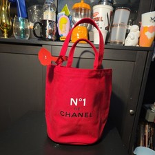 CHANEL N°1 Tote Bag Cotton Red Camellia Novelty Japan picture
