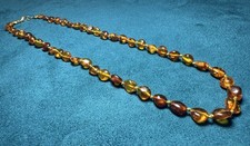 Baltic natural Amber Beaded Necklace 18” Long 8.5 Grams picture