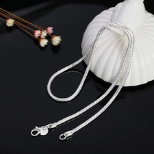 Men&Women's 925 Sterling Silver Tarnish-Free Italian Snake Chain Necklace 16-24* picture
