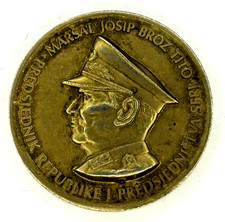 Original Yugoslavia Marshal Tito Commemorative Medal 1974 SFRJ Bronze Token picture