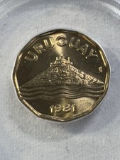 1981-So Uruguay 20 Centesimos Graded MS 68 by ANACS picture