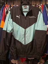 Puma Austria Osterreich Track Jacket Mens XL First Mile Black Teal Full Zip  picture