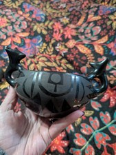 JULIA MARTINEZ Santa Clara Pueblo Blackware Vase Signed 7