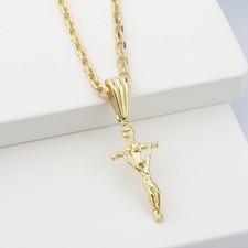Glorria Silver Jesus Christ Necklace picture