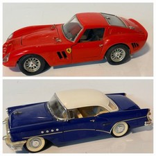Bburago 1:18 62 Ferrari 250 GTO Red &55 Buick Century Hardtop Blue By Mira As Is picture
