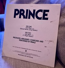 Prince / Let's Work 1982 US Promo Vinyl Warner Bros. Records PROA1004 Funk - EX picture
