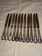 CHRISTOFLE Marly Dinner Knife Silver Plate FRANCE SET OF 11 picture