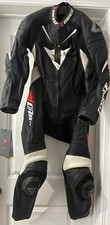 Dainese Laguna Seca Evo P. Motorcycle Racing Suit Black And White/Red Size 44 picture