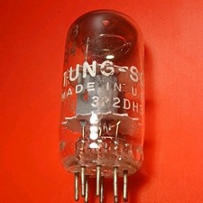 Vintage NOS Tung-Sol 12AT7 Vacuum Tube | 1957 Gray Plate USA | Tests 99%/99% picture