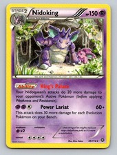 Nidoking 45/114 Rare Steam Siege Pokemon Moderately Played picture