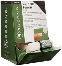 ibd 5 Second Nail Filler Powder - Clear - 12 pk/3.9 gr (56001) picture