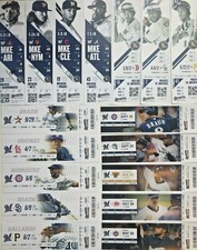2009-2010-2011-2012-2016-2017-2018 Milwaukee Brewers Season Ticket Stubs - Mint picture