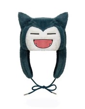 Pokemon Snorlax Ushanka Russian Y2K Cosplay Plush Pilot Hat Anime Winter Ears picture