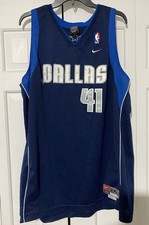 Nike Swingman Dirk Nowitzki Dallas Mavericks NBA  Blue Jersey SZ 2XL picture