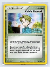 Celio's Network 73/100 Reverse Holo EX Crystal Guardians DMG Pokemon TCG picture