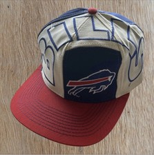 VTG 90s Buffalo Bills Drew Pearson Rare NWOT NFL SnapBack Hat Cap Big Spell Out picture