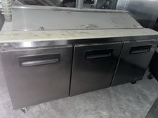 Blue Air BLPT72-HC 72 Inch Stainless Steel Sandwich Prep Table with Refrigerated picture