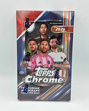 Topps 2026 Topps Chrome MLS Soccer Sealed Hobby Box QTY picture