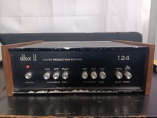 DBX II 124 Noise Reduction System 4 Channel Wood Box Working Condition picture
