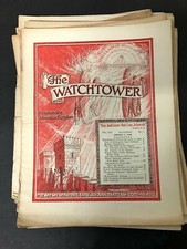 Vtg WATCHTOWER JEHOVAH'S WITNESSES Magazine Newspaper lot of 21 - 1949 picture