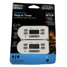 My Touch Smart Simple Set Plug-In Timer Indoor Digital 2 pack NEW  picture