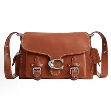 NWT Coach CT721 Leather Soft Tabby Shoulder Bag Crossbody Brown  picture