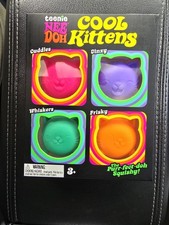 Teenie Nee Doh Cool Kittens Tactile Squishy Squeeze Toy Set Multicolor  picture
