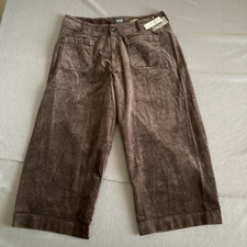 Maeve Anthropologie Colette Corduroy Cropped Wide Leg Pants Womens 18W Plus NEW picture