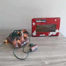 Vintage Bud Light String Light Set Tested Working W Box picture