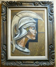 Leon Dusseau DUSSO, LISTED CALIFORNIA CALIF CA MODERN MODERNISM OIL MODERNISM picture
