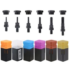Assorted 6pcs Sae Rivet Nut Gun Mandrel And Nose Piece Riveter Tip Spare Part 63 picture
