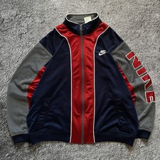 Vintage Nike 90s Rare Track Jacket Big Sleeve Logo Men's Size Xl picture