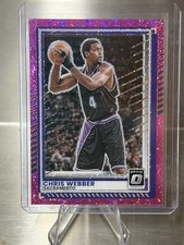 CHRIS WEBBER 2025-26 DONRUSS OPTIC 189 PINK GLITTER PRIZM/275 KINGS picture