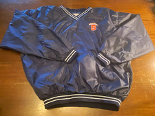 Vintage Syracuse Orange Mens V-Neck Windbreaker Jacket Large Navy Blue The Rock picture