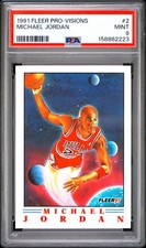 BEAUTIFUL 🔥 PSA 9 1991 Michael Jordan 2 Fleer Pro-Visions MINT picture