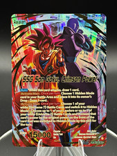 Bandai DBS SSG Son Goku, Crimson Power BT28-105 Leader Alt Art Foil SLR picture