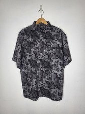 OAKLEY All Day Recycled Button Up Shirt Men's Large Metal Camo Black NWOT picture
