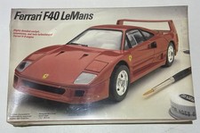 VTG Testors Ferrari F40 LeMans Exotic Sports Car 1/24 Model Kit #226 SEALED picture
