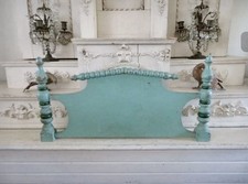 GORGEOUS Old Vintage French Salvaged Cut HEADBOARD Use as Wall Decor picture