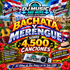 MUSICA DE BACHATAS Y MERENGUES CLASICOS PARA DJ's Y FIESTAS 32GB DE MEMORIA picture