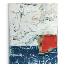 Original Mixed Media Modern Art Collage Painting 11x14 