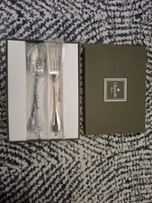 Authentic Christofle Paris Perles Flatware Set - Spoon Sealed, Fork Unused w/... picture