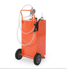 Garvee 35 Gal Portable Fuel Caddy, Gas Tank with Rotary Pump, Hose & Level Gauge picture