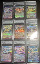 2024 Pokemon Terastal Festival Eevee Evolution Set Of 9 TCC Graded Gem Mint 10 picture