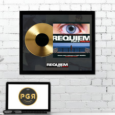 Requiem for a Dream Gold Record Wall Art Framed Vinyl Movie Poster Decor picture