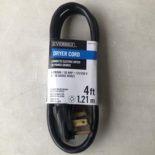 Everbilt 4-prong 30 Amp 4 Foot Dryer Cord picture