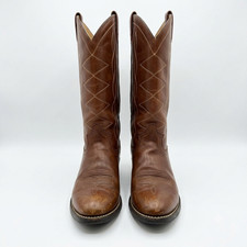 Dan Post Mens Size 7.5 D Brown Leather Cowboy Western Boots picture