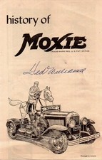 Ted Williams Signed History of Moxie Brochure Boston Red Sox Baseball  picture